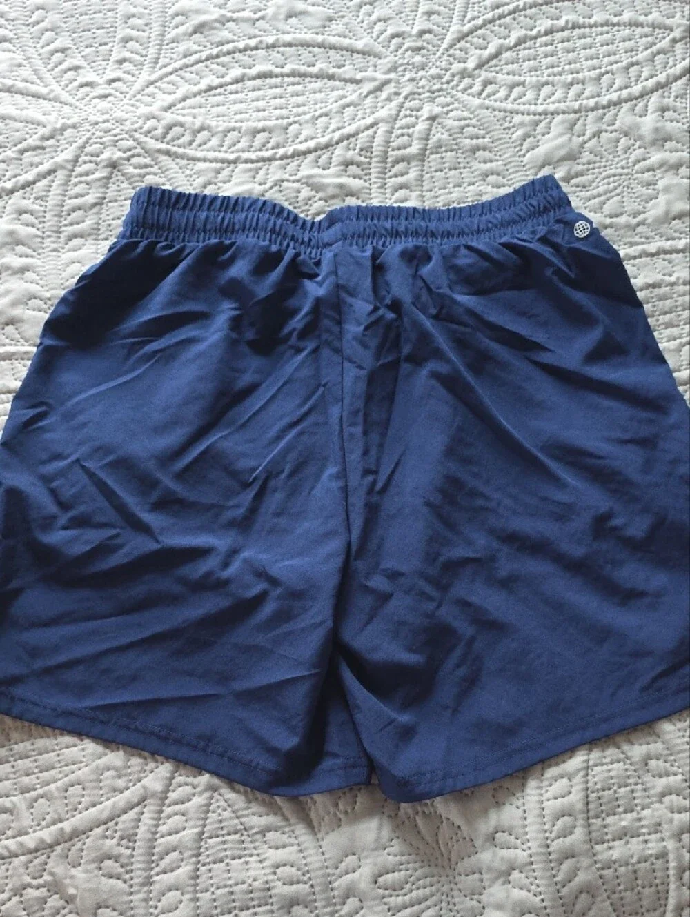 adidas Navy Athletic Training Shorts with Logo